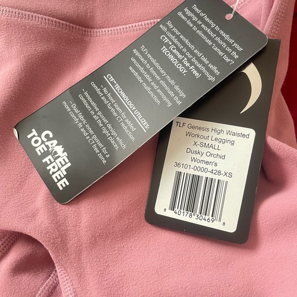 Pink High-Waisted Leggings - Picture 4 of 5